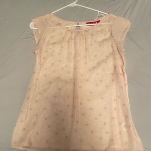Elle Soft Pink Sheer Blouse